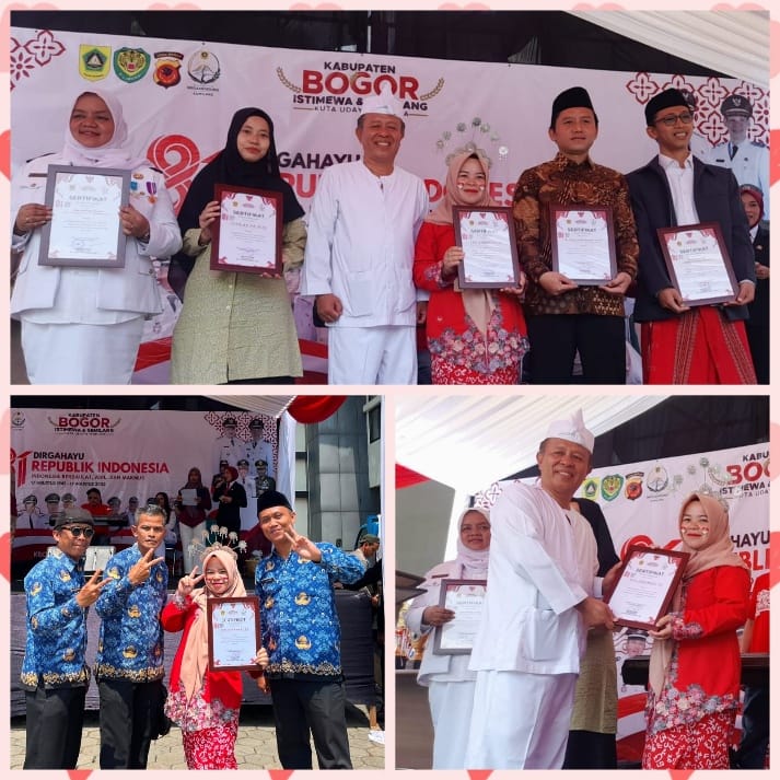 Puncak rankaian kegiatan peringatan HUT RI ke 81 di Kecamatan Megamendung (Dok. berantas86news)